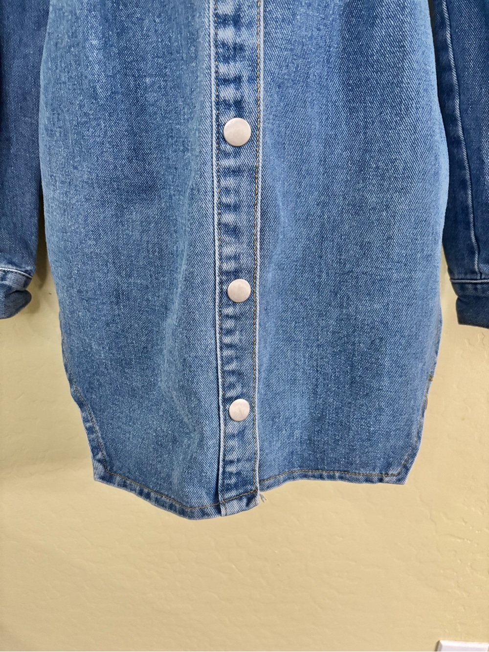 PrettyLittleThing Blue Denim Button-Front Shirt Dress Size 4 - Picture 8 of 16
